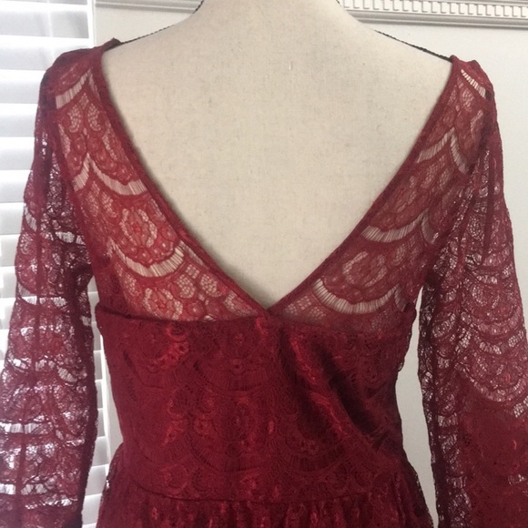 Jessica Simpson red lace dress - Picture 7 of 9